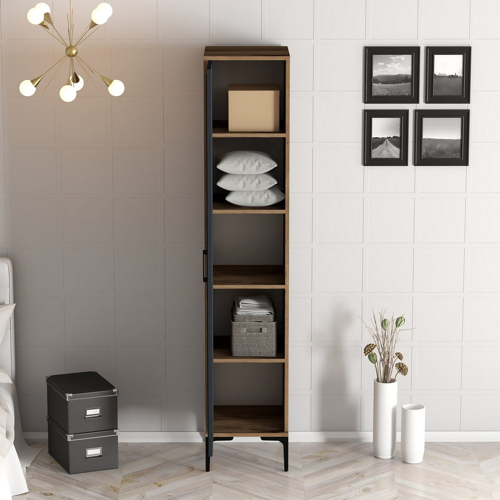 Wardrobes Kumsal P - Walnut / Anthracite