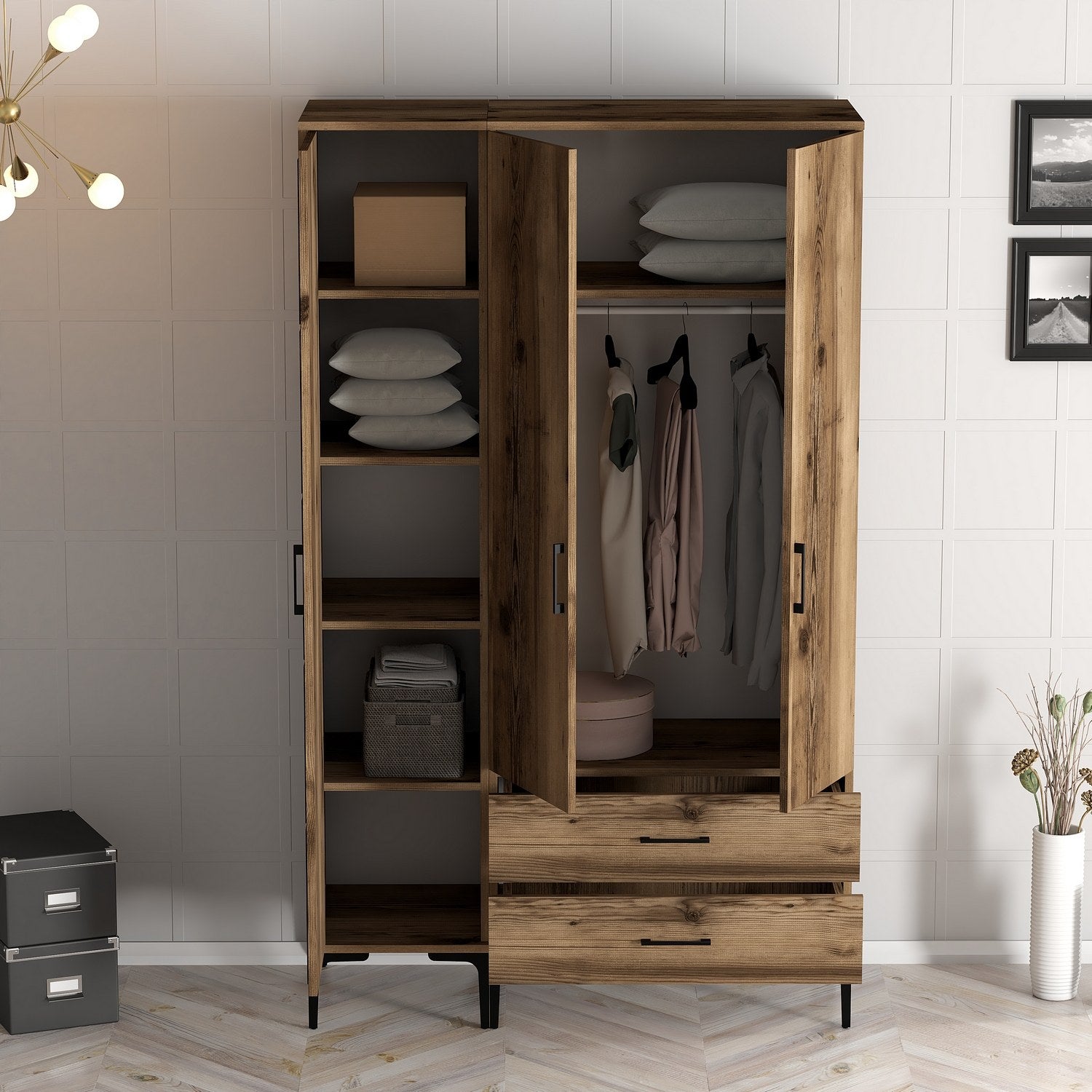 Armoire Kumsal Pt - Noyer