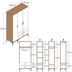 Armoire Kumsal Pt - Noyer