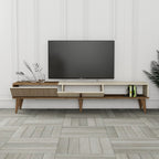 TV Unit Milan - Walnut / Travertine