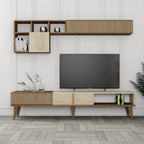 Muebles TV Milan - Nogal / Travertino