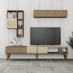 Muebles TV Milan - Nogal / Travertino