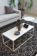 Glazed - Coffee Table - Ceramic - White