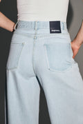 The Swiggy Palazzo Acid Blue Denim Made In Portugal