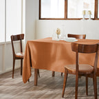Rectangular Tablecloth - Plain Double Gauze Cotton - Gaia - Apricot