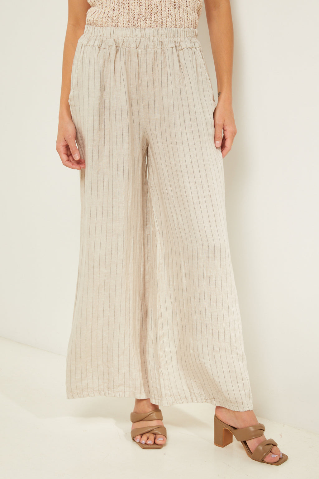 Trousers - Beige - Women