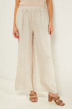 Trousers - Beige - Women
