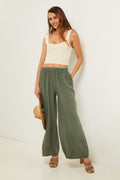 Trousers - Khaki - Women