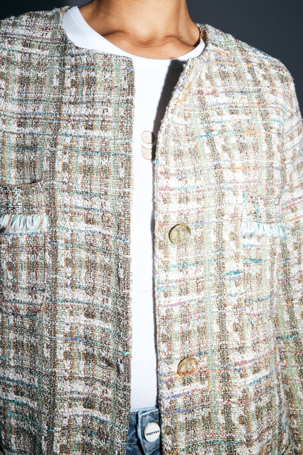 The Toulouse Jacket In Rainbow Recycled Tweed