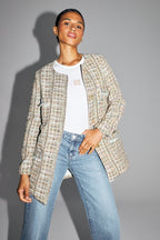 The Toulouse Jacket In Rainbow Recycled Tweed