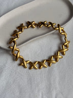 Collar Dorado Vintage - Eslabones Cruz