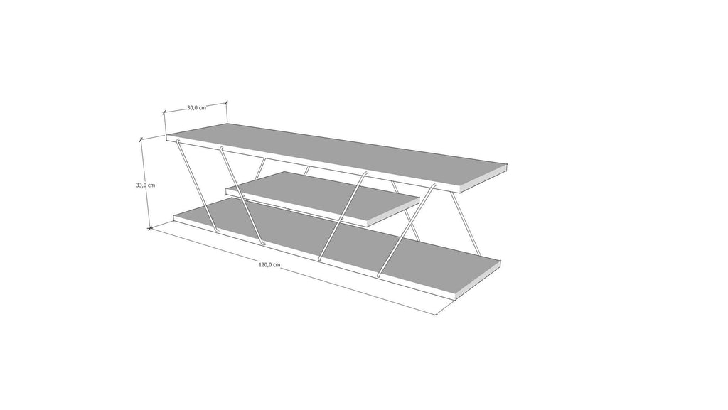 Muebles TV Canaz V2 - Antracita / Gris