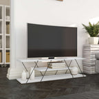 Muebles de TV Canaz V2 - Blanco / Negro