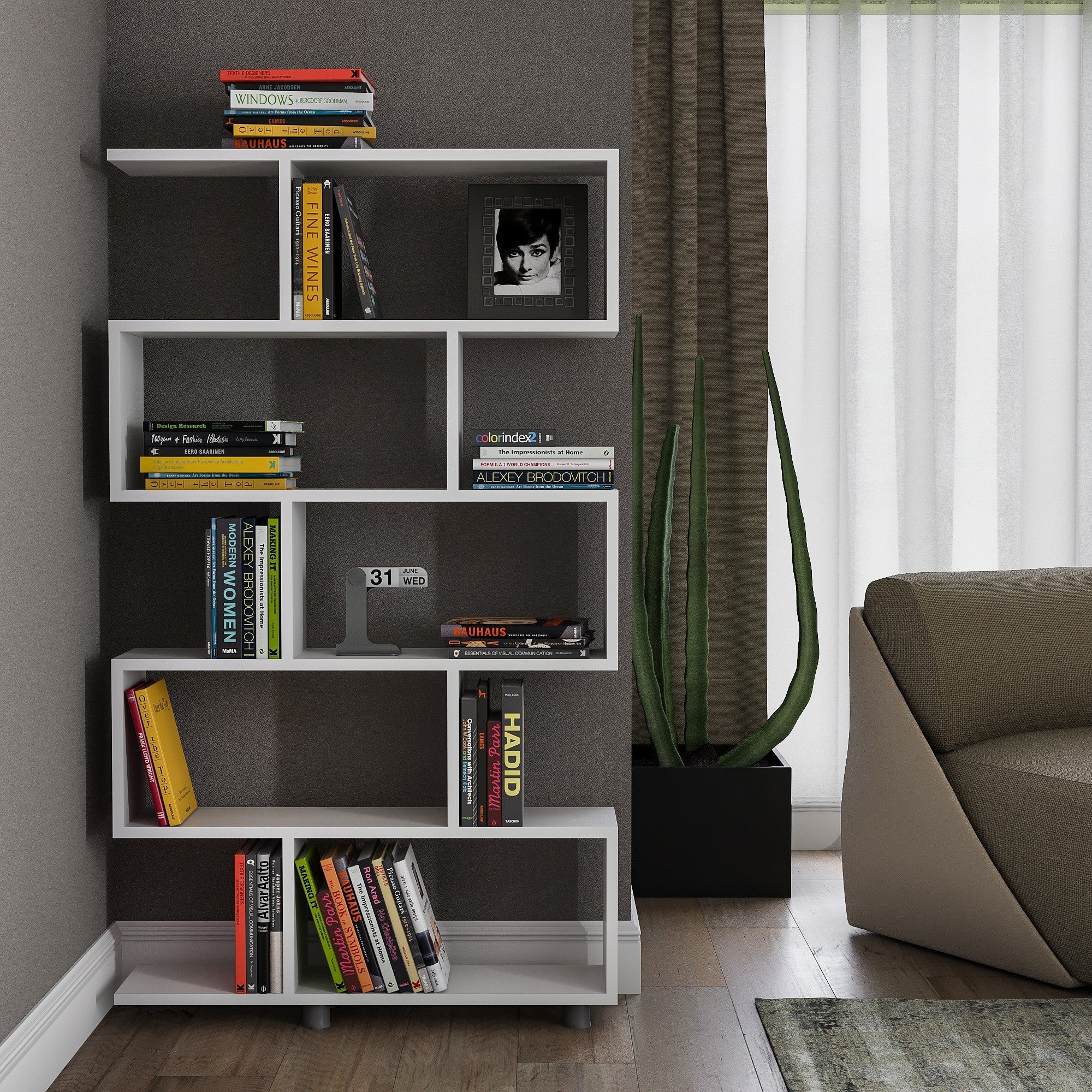 Bookcases Elif - White