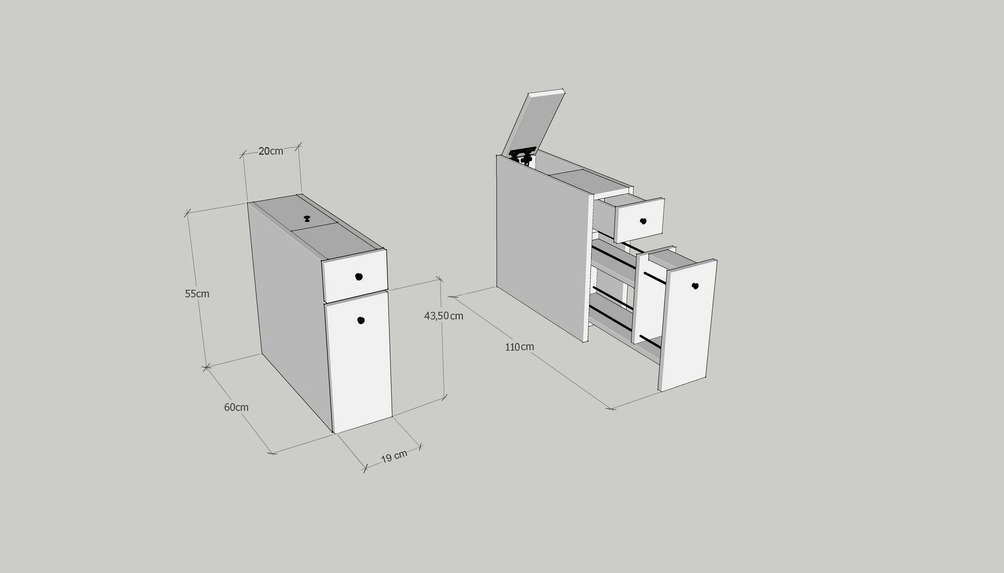 Bathroom Furniture Calencia - Oak