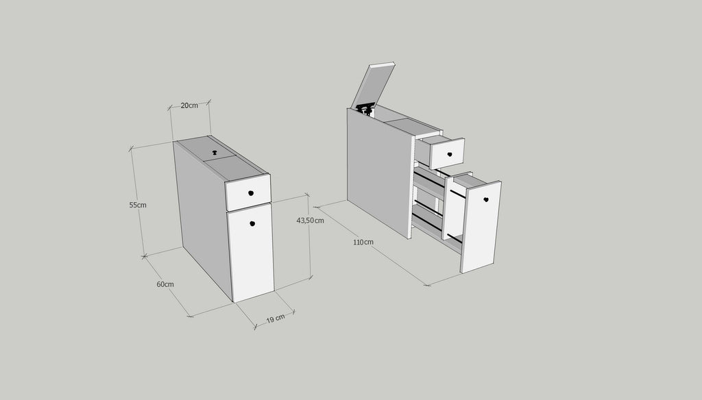 Calencia Bathroom Vanity Unit - Travertine