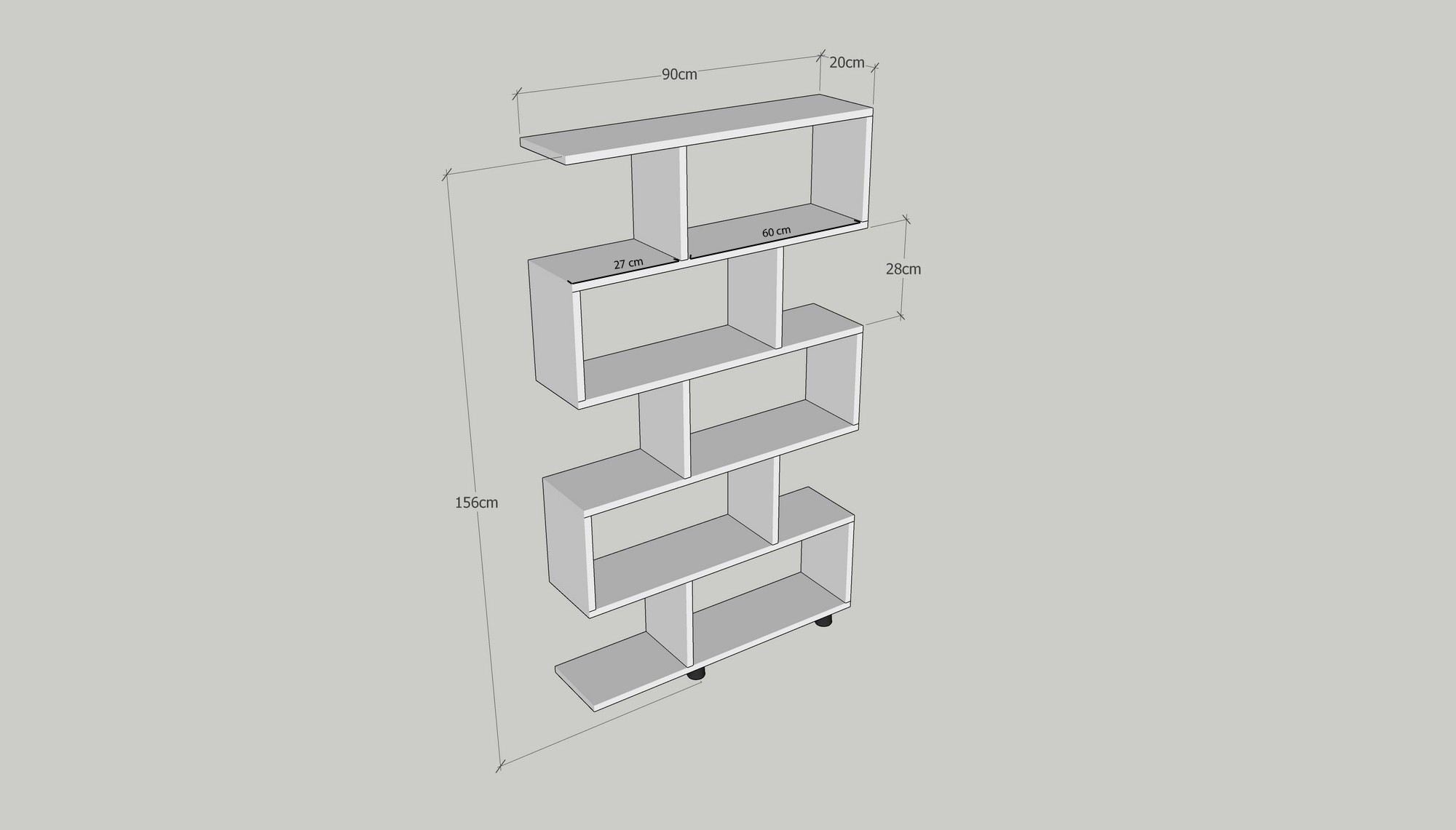 Bookcase Elif - Pine