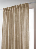 Ruffled Curtain - Double Plain Cotton Gauze - Gaïa - Twine