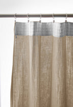 Ruffled Curtain - Double Plain Cotton Gauze - Gaïa - Twine