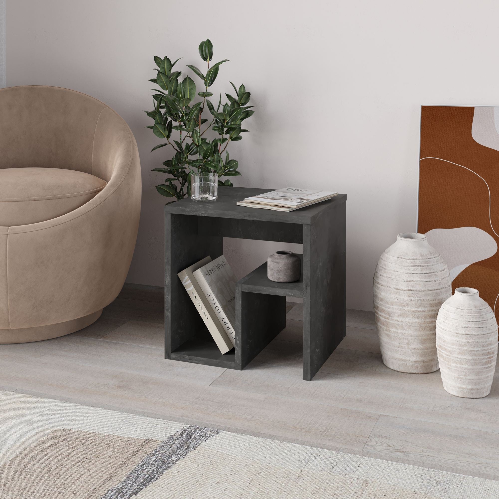 Side Table Bon - Retro Grey