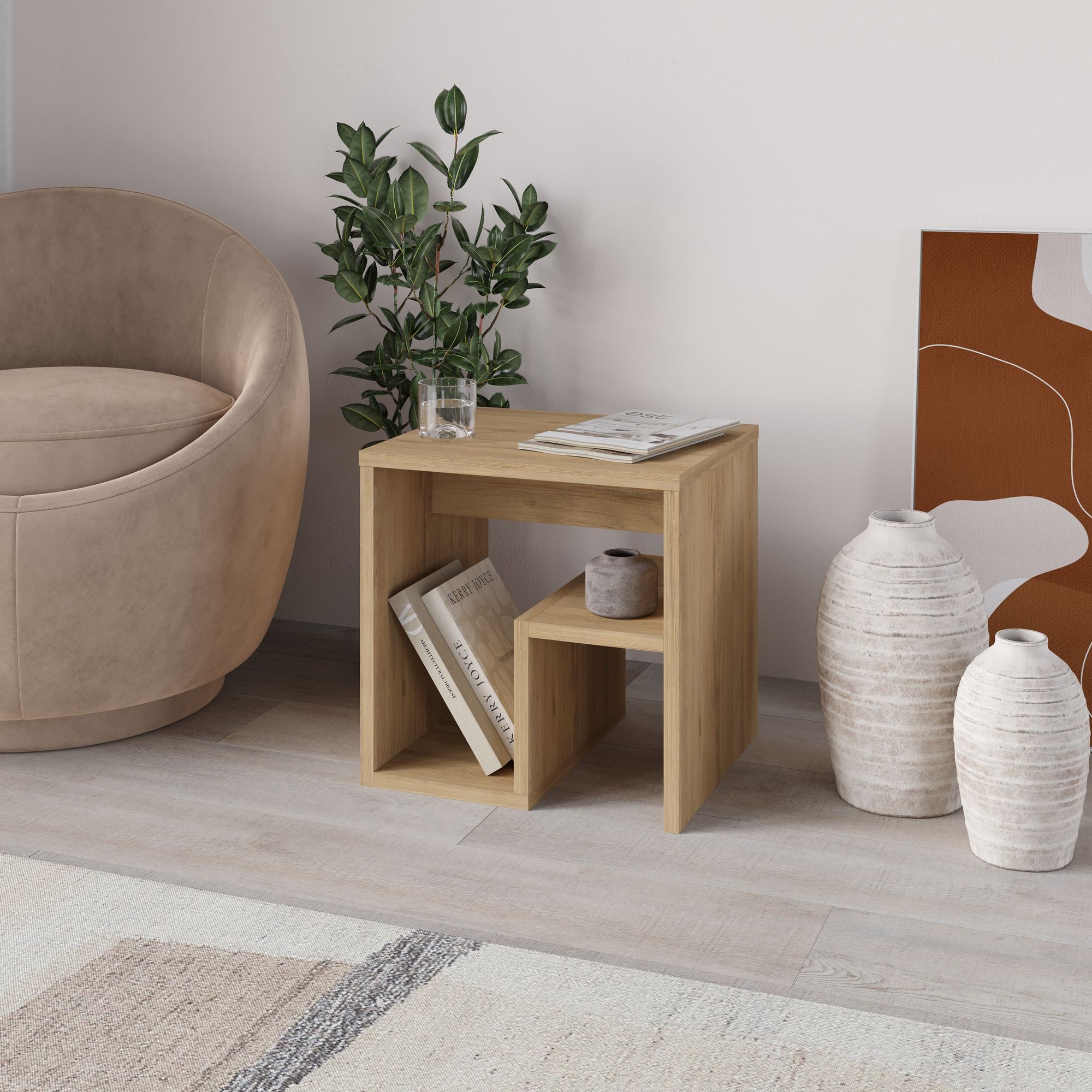 Bon Side Tables - Sapphire Oak