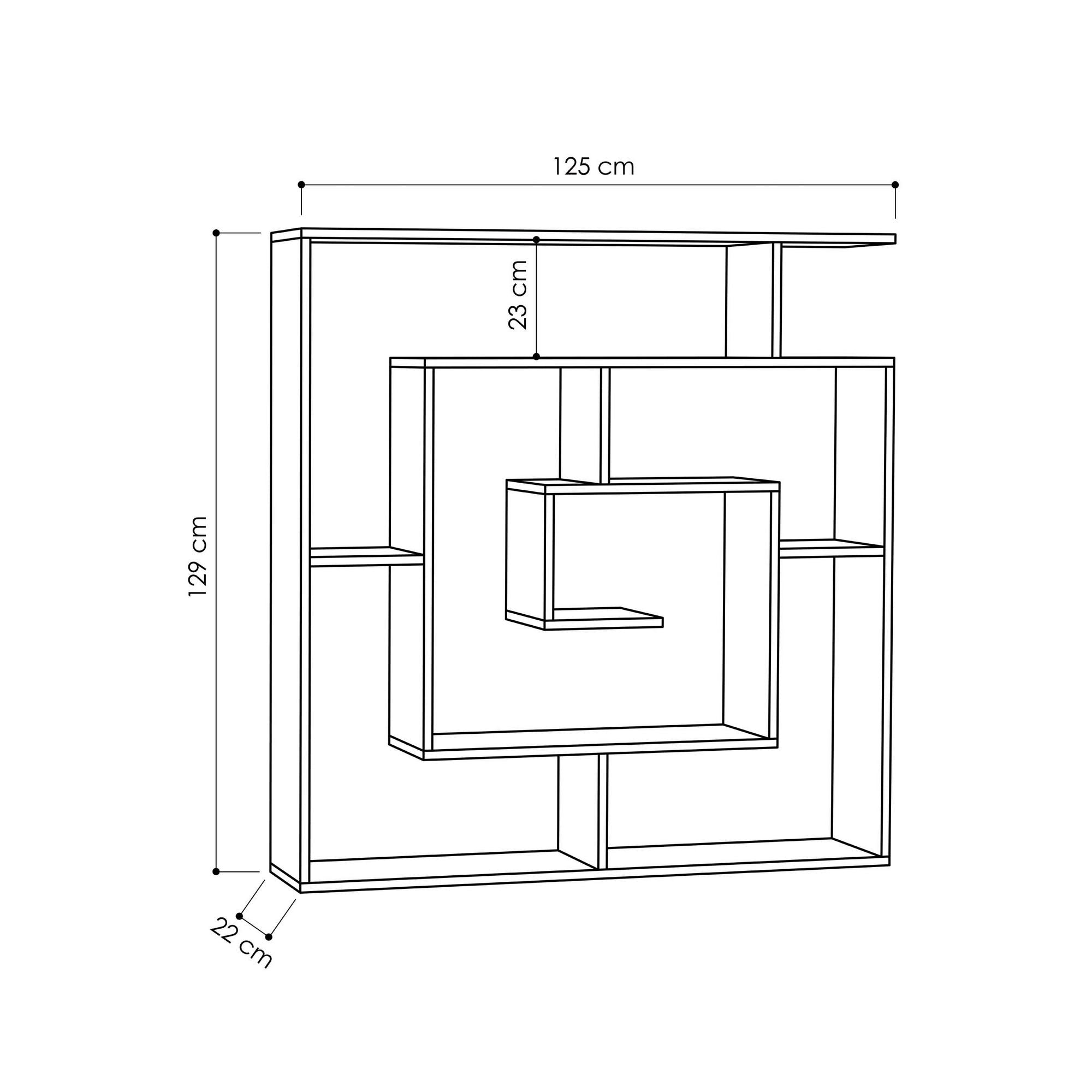 Bookcases Labirent - Sapphire Oak
