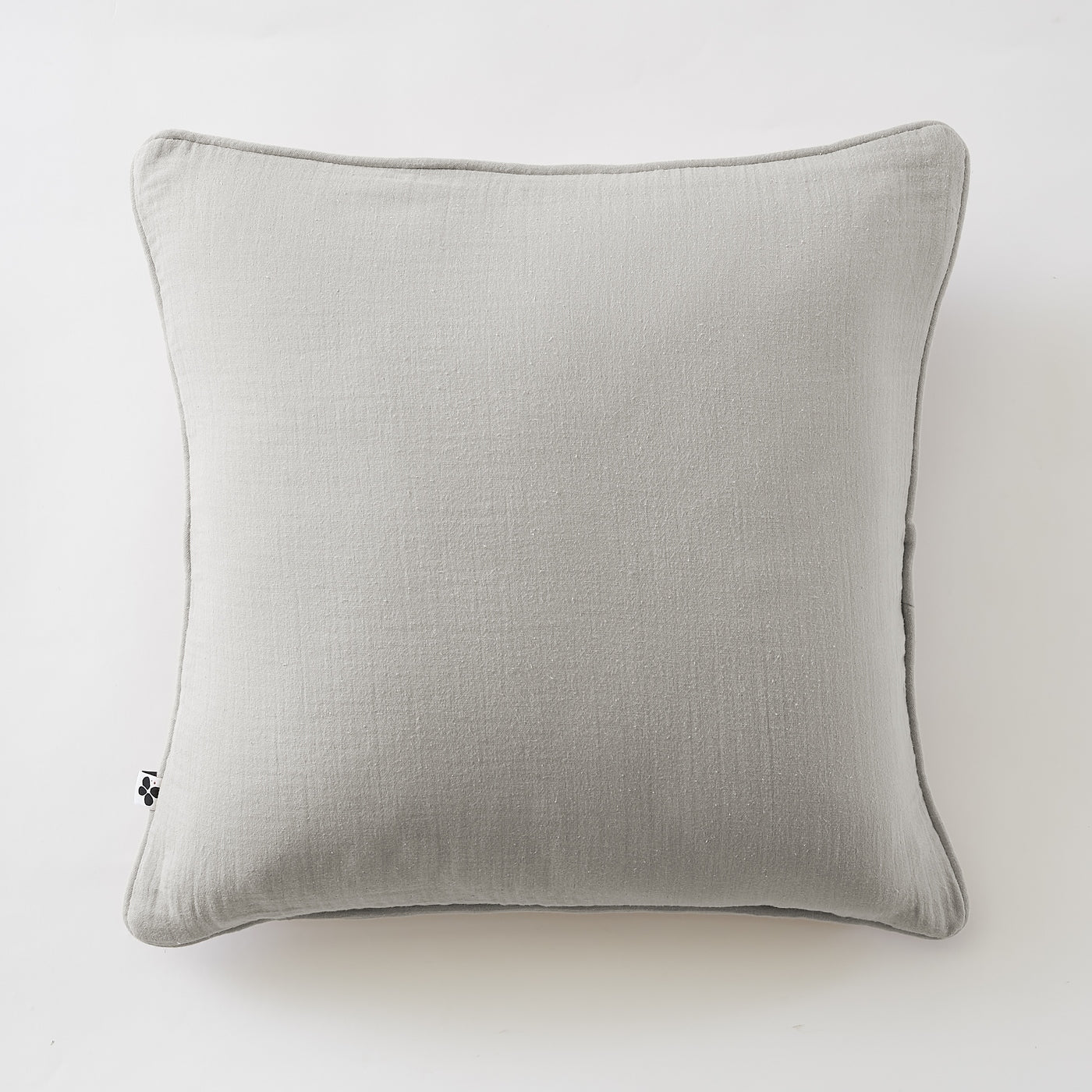 Gaïa - Coussin Déhoussable Avec Passepoil - Double Gaze De Coton Unie - Nuage