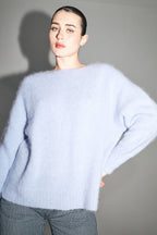 Tejido Gabrielle Baby Alpaca Azul Lavanda Hecho en Italia