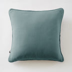 Gaïa - Coussin Déhoussable Avec Passepoil - Double Gaze De Coton Unie - Canard