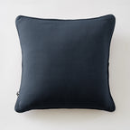 Gaïa - Coussin Déhoussable Avec Passepoil - Double Gaze De Coton Unie - Minuit