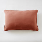 Gaïa - Coussin Déhoussable Avec Passepoil - Double Gaze De Coton Unie - Terracotta