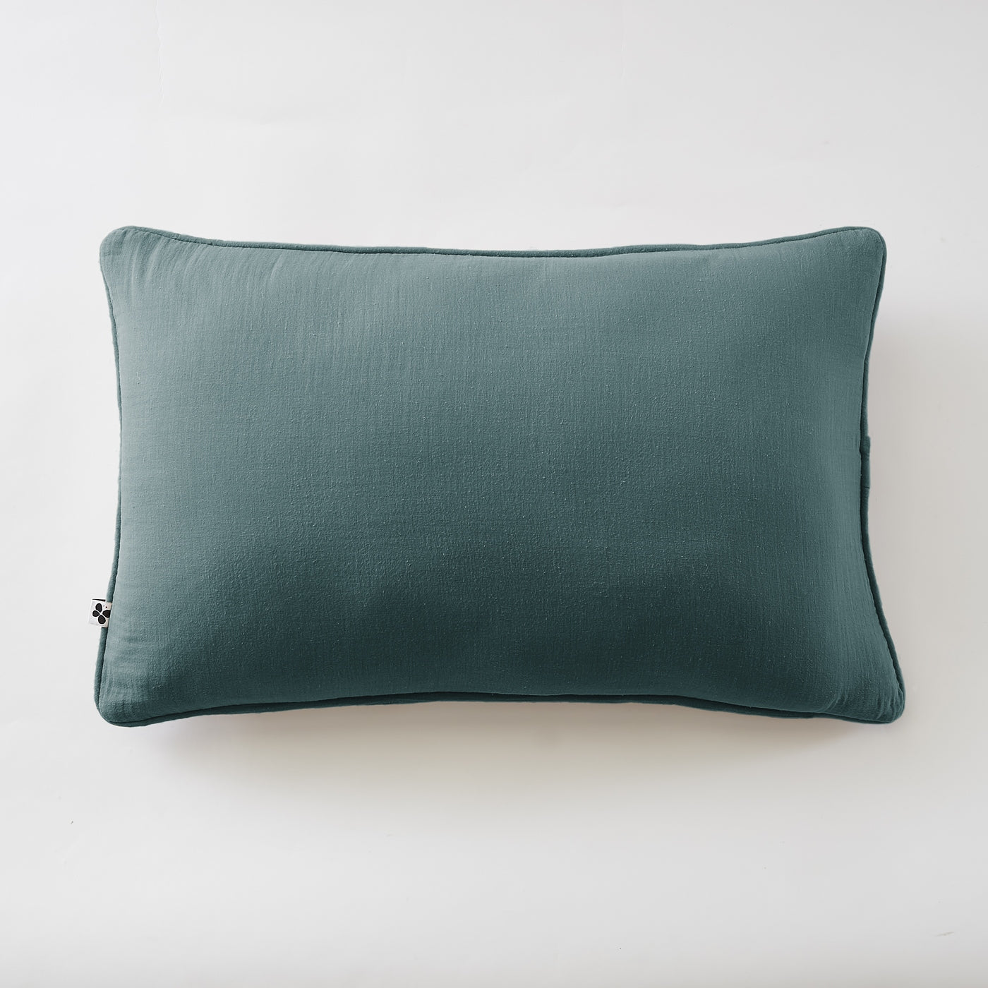 Gaïa - Coussin Déhoussable Avec Passepoil - Double Gaze De Coton Unie - Canard