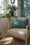 Gaïa - Coussin Déhoussable Avec Passepoil - Double Gaze De Coton Unie - Canard