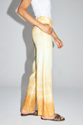 Yves Linen Trousers With Tie And Dye Checks