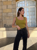 Olive Green Nora Top