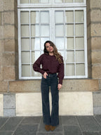 Burgundy Alice Shirt