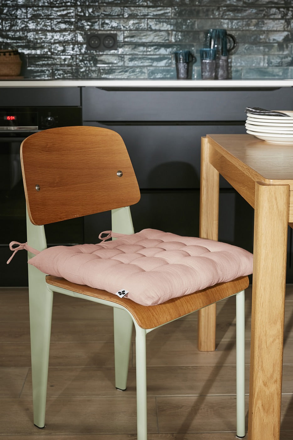 Quilted Seat - Double Plain Cotton Gauze - Gaia - Marshmallow