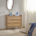 Palmo - 3-Drawer Chest of Drawers - Natural Rattan