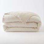Vickie - Reversible Duvet Cover - Yarn-Dyed Cotton Gauze - Pampa