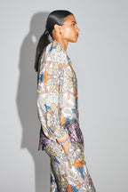The Darline Shirt, Shikra Print