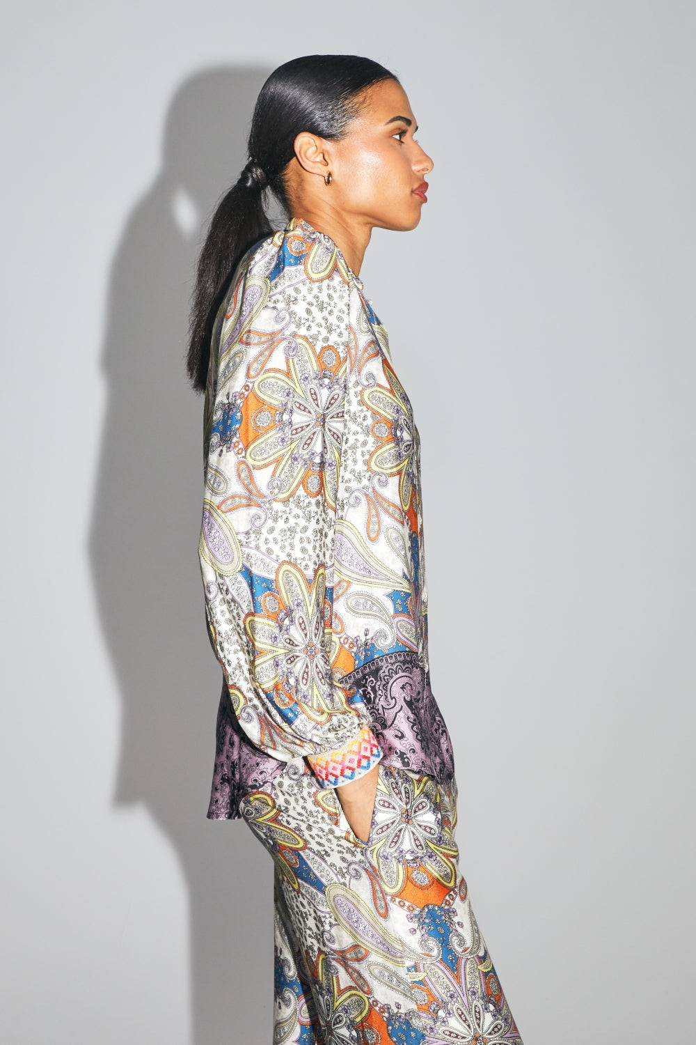 The Darline Shirt, Shikra Print