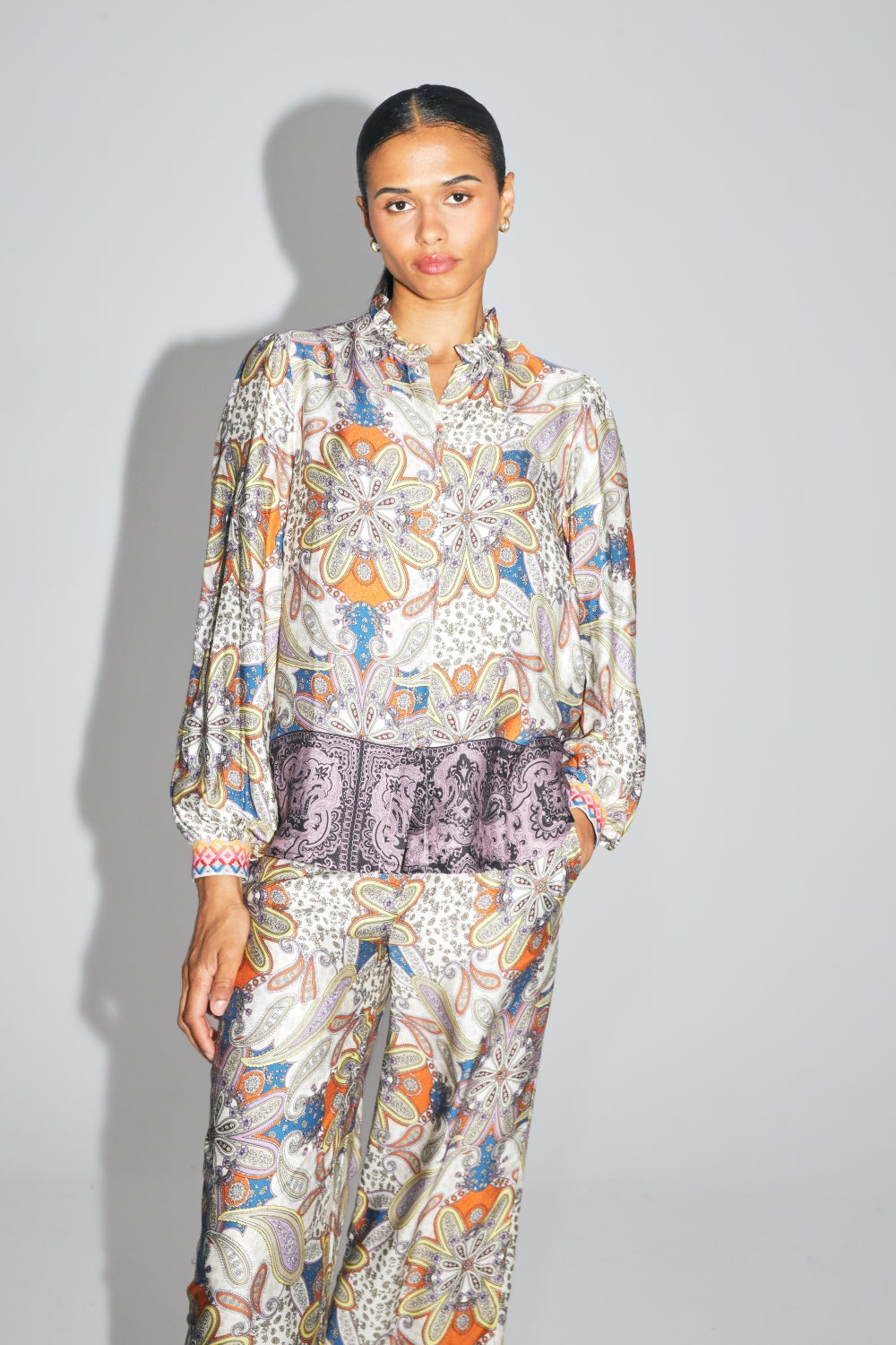 The Darline Shirt, Shikra Print