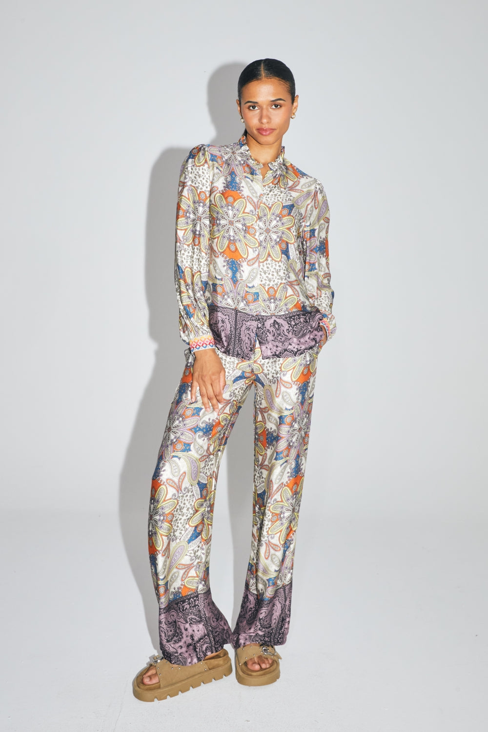 The Aurora Pants, Shikra Print
