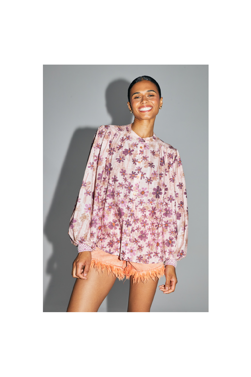 The Paola Shirt, Bloom Fall Print