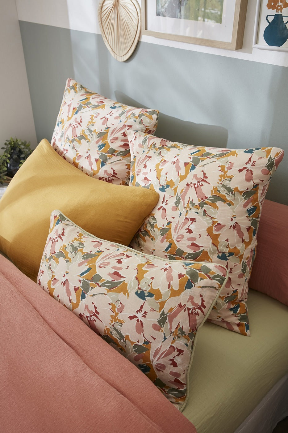 Clarence - Pillowcase - Printed Cotton Gauze