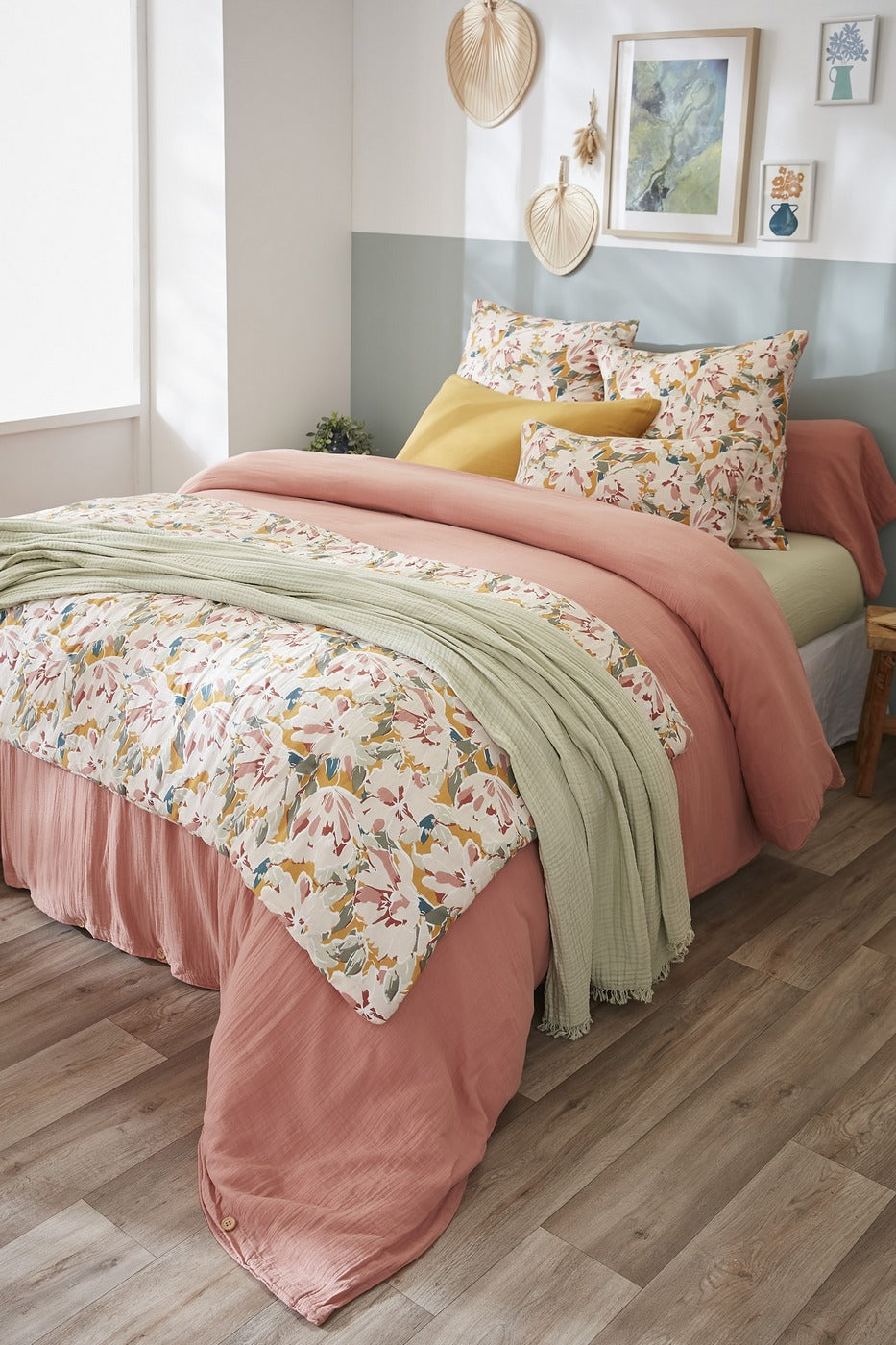 Clarence - Pie De Cama - Gasa De Algodón Estampada
