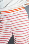 The Cala Striped Openwork Knit Edwin Trousers