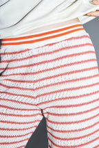 The Cala Striped Openwork Knit Edwin Trousers