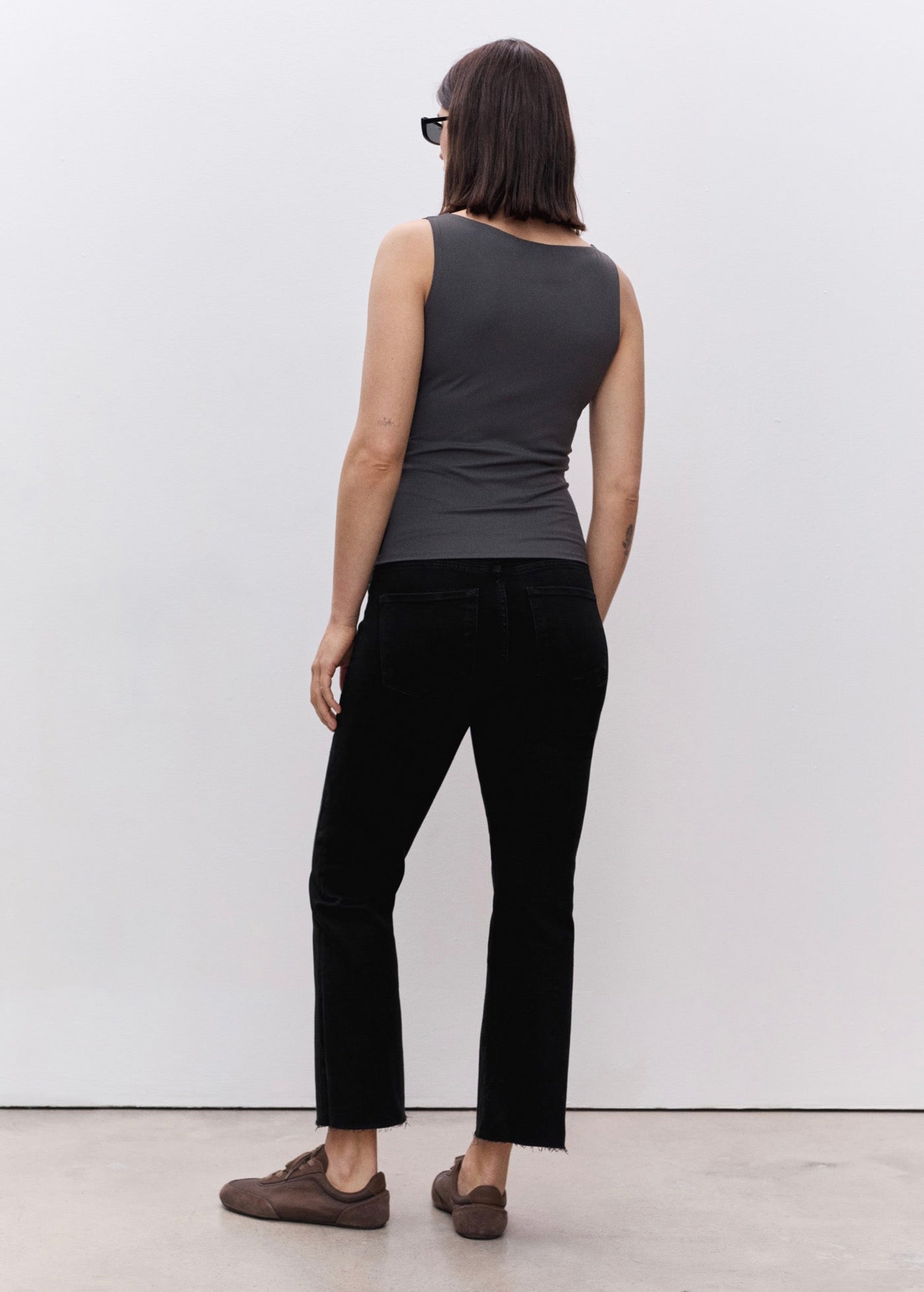 Jean De Grossesse Flare Crop