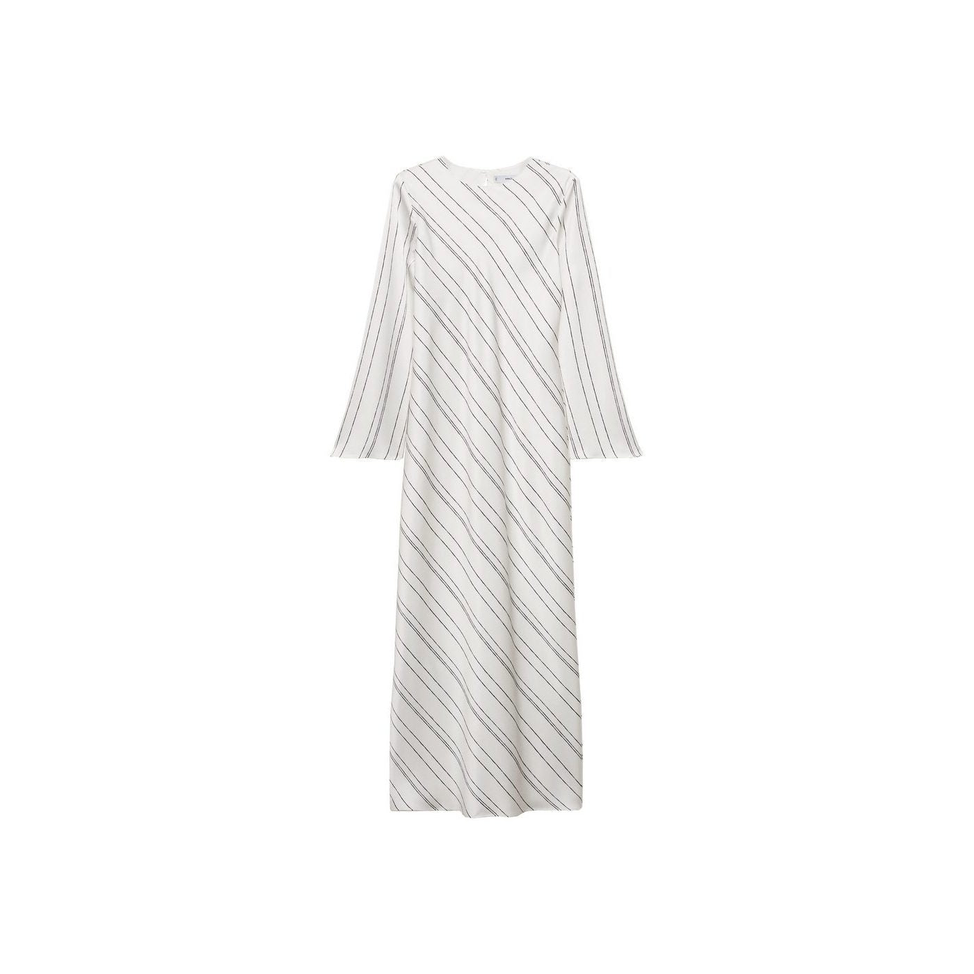 Robe À Rayures Satinée